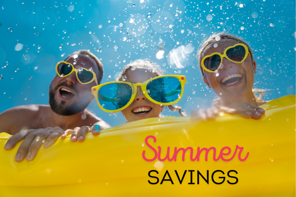 Summer savings graphic